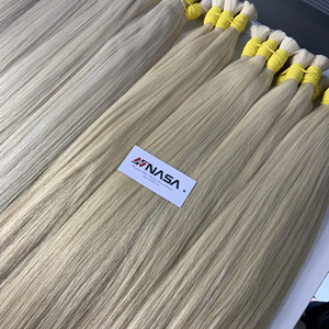 <b>Russian</b> Bulk Hair Extensions 100g Light Color 65cm Length Vietnamese Human Hair Bundles by Vietnam Suppliers - Product Image 1