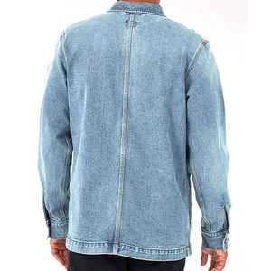 Nouvelle veste en jean pour hommes vêtements de rue pour hommes veste en jean hommes haute rue trou Hip Hop veste en jean décontracté - Product Image 2