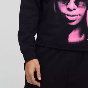 Sudadera con cuello redondo de mezcla de algodón para hombre, sudaderas estampadas de temporada de invierno, sudadera de manga larga personalizada - Product Image 5