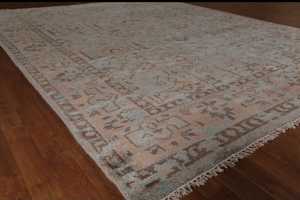 พรมปูพื้นสไตล์อินเดียดั้งเดิมขนาด9x12ฟุตพรมห้องนั่งเล่นขนาดพิเศษออกแบบได้ตามต้องการ - Product Image 2