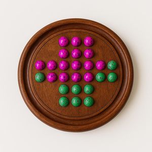 Custom Wooden <b>Solitaire</b> <b>Board</b> Handmade Craftsmanship OEM/ODM Available, Bulk Orders - Product Image 2