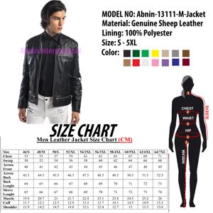 Wholesale Custom Men's Winter Stand Collar Casual Windproof Genuine <b>Sheep</b> <b>Skin</b> Leather <b>Jacket</b> High Quality Fashion - Product Image 5