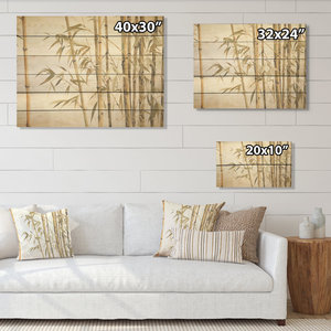 Beige Minimalism Wall Art Decor Bohemian Rattan Macrame <b>Vase</b> on Natural Pine <b>Wood</b> <b>Bamboo</b> <b>Wood</b> Wall Art Decor - Product Image 3