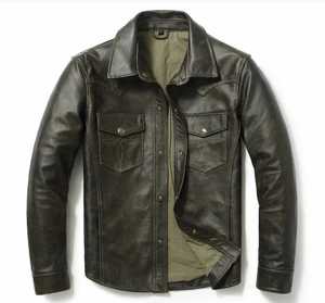 Chaqueta de cuero personalizada de alta calidad con logotipo personalizado - Product Image 3