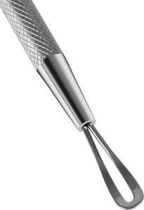 Empujador de Cutículas Profesional de Acero Inoxidable y Herramienta de Extracción de Puntos Negros 2 en 1 - Product Image 3