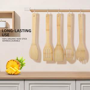Manufacturing Wholesale with High Quality Bamboo Spoon Set for <b>Cooking</b> Set of 6 Pieces Handmade in Vietnam - Product Image 6