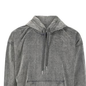 เสื้อฮู้ดล้างกรดของผู้ชายเสื้อฮู้ดสีพื้นเรียบเรียบขนาดพลัสไซส์ - Product Image 6