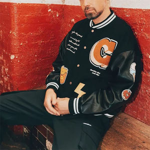 Chaqueta Universitaria Personalizada para Hombre 2025, Diseño de Doble Bolsillo, Chaqueta Deportiva de Invierno, Dobladillo Ajustable, Ropa Urbana con Logotipo Personalizado - Product Image 6