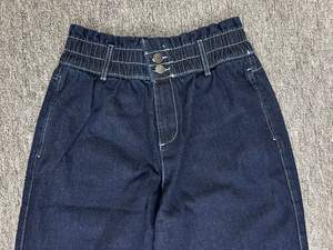 Jean décontracté respirant de qualité supérieure pour femme, dernière mode, grande taille, style plat, technique délavée, été - Product Image 4