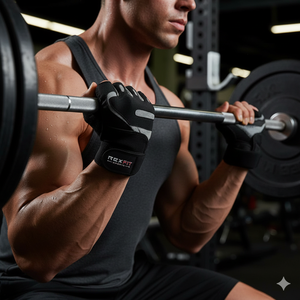 Wrist Support <b>Gloves</b> For Gym Half-Finger Gym <b>Gloves</b> Wrist Support <b>Gloves</b> Breathable Gym <b>Gloves</b> for Unisex Best <b>Lifting</b> <b>Gloves</b> - Product Image 3