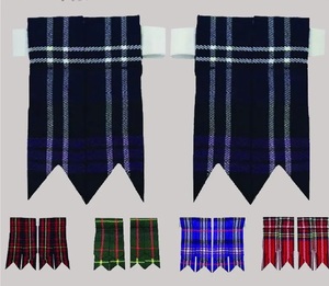 Calcetín de manguera de falda escocesa para hombres y mujeres, varios flashes de tartán 100%, lana acrílica, calcetín de falda escocesa - Product Image 2