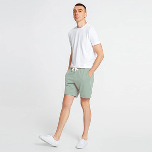 Breathable Quick Dry Regular Fit Men's Sweat Shorts 100% Cotton Solid Comfortable Wholesale - Product Image 4