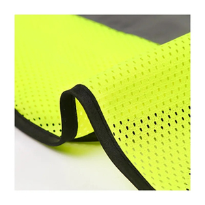 Chaleco de seguridad de construcción frontal con cremallera de alta visibilidad con bolsillos Ropa reflectante de alta visibilidad - Product Image 4