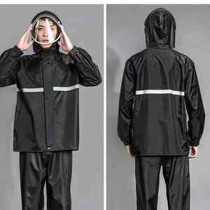 Combinaison de pluie imperméable à capuche de haute qualité personnalisée pour l'hiver, pour adultes, pour le travail en extérieur, en tissu Oxford - Product Image 6