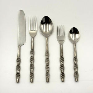 Ensemble de couverts en acier inoxydable avec manche en bois, qualité supérieure, accessoires élégants pour table à manger, meilleur prix de gros - Product Image 6