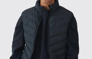 Haute qualité hommes doudoune hiver Bomber veste chaude couleur noire prix de gros fabriqué au Pakistan - Product Image 2