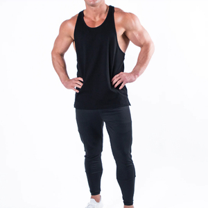 Men's Sleeveless Gym <b>Vest</b> Breathable Workout Muscle <b>Stringer</b> Cut-Off Y Back Tank Tops Spandex/Cotton High Street Wholesale - Product Image 4