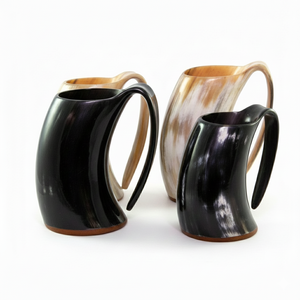 Mug en corne de buffle polie de style animal unique, de qualité supérieure, pour les fêtes, les hôtels, la maison, les restaurants, prix les plus bas - Product Image 3