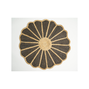 Urban Oasis Modern Eco-Friendly Yute Rug Handwoven Felpa Lana Patrón geométrico Contemporáneo para Perfect Home Floor Sanctuary - Product Image 1