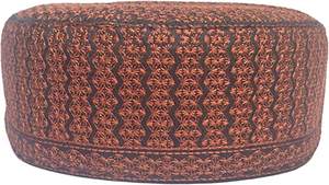 Kufi – casquette de crâne unisexe pour homme et femme, chapeau solide, casquettes brodées à la main - Product Image 2