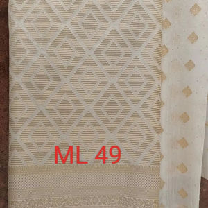 Elegante tela de Sari de nailon suave con hermosa textura suave cómoda y elegante drapeado y colores llamativos para ocasiones de fiesta - Product Image 1