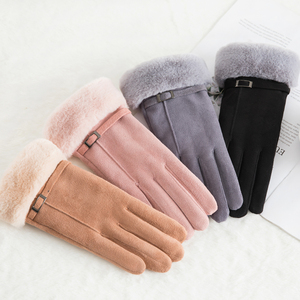 Gants d'hiver pour femmes en bambou/coton, tactiles, doublés de laine, coupe-vent, vintage, pour l'extérieur, vente en gros 2026 - Product Image 5