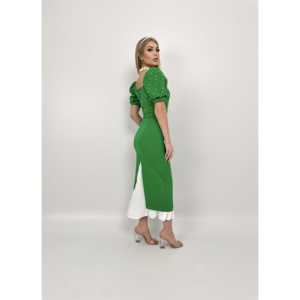 Vestido Ajustado con Detalles de Perlas 3005, Cintura Natural, Tela Jersey - Product Image 5