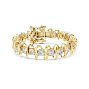 Bracelet tennis en moissanite taille brillant ronde 11 TCW, en argent sterling 925, bijoux de luxe pour mariée, 6,5 pouces, vente en gros - Product Image 6