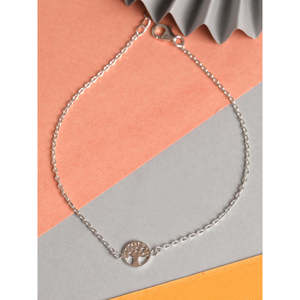 Compre Tobilleras/Payals de Plata 925 100% Auténtica para Mujeres y Niñas, Chapadas en Oro de 14k con un Bonito Diamante, Material Principal: Oro - Product Image 2