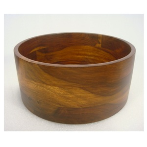 ชามเสิร์ฟทรงลึกทำจากไม้อุปกรณ์ครัวจากธรรมชาติดีไซน์แกะสลัก - Product Image 3