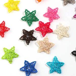 Décorations de Noël en coeur de rotin faites à la main vietnamiennes petits ornements d'arbre de coeur pour accrocher des accessoires de Noël de vente entière - Product Image 5