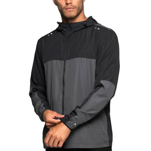 เสื้อกันลมไนลอนโพลีเอสเตอร์น้ำหนักเบาสำหรับผู้ชายเสื้อขนเป็ดกันลมระบายอากาศได้ดีแห้งเร็วมีซิปสำหรับใส่กลางแจ้งโลโก้ตามสั่ง - Product Image 4