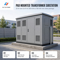 Transformateur monté sur socle 22 kV 250 kVA 500 kVA 630 kVA 750 kVA 12,47 kV – Unité de transformateur mobile à faible bruit pour sous-station