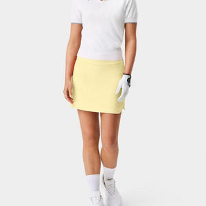 Shorts de golf taille haute pour femmes, vente en gros, coton élasthanne, séchage rapide, respirant, évacuation de la transpiration, fermeture éclair, logo personnalisé, OEM ODM - Product Image 5