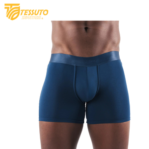 Sous-vêtements pour hommes sous-vêtements confortables à séchage rapide sans couture pour hommes sous-vêtements en coton spandex personnalisé rayé Logo imprimé Boxer court Oem - Product Image 6