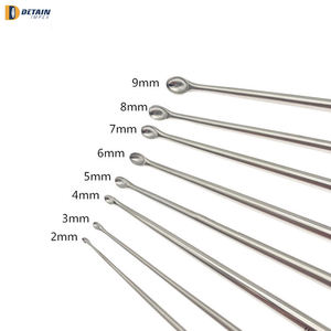 Curettes orthopédiques en os en acier inoxydable, ensemble d'instruments chirurgicaux réutilisables manuels de haute qualité - Product Image 6