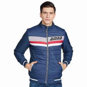 Vestes rembourrées élégantes col montant multicolore Style matelassé taille régulière vêtements de rue pour hommes pour adultes - Product Image 1