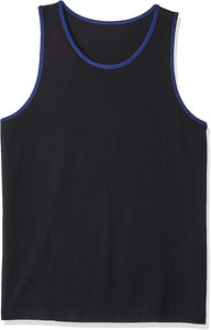 Custom Screen Print <b>Men's</b> Casual Retro Slim Fit Undershirts Sleeveless Shirts Workout Gym <b>Muscle</b> Running Ringer Tank <b>Top</b> - Product Image 4