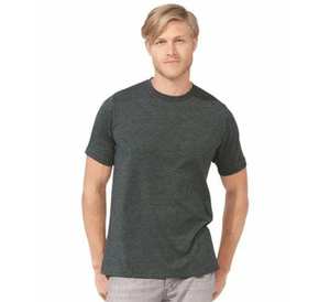 100% bambou matériel uni motif style décontracté t-shirts avec demi-manches et col rond pour hommes vêtements d'été t-shirt de couleur grise - Product Image 1