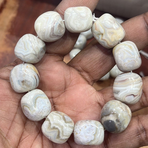 กำไลข้อมือลูกปัดอัญมณีแฟชั่นสุดฮิตกำไลข้อมือลูกปัดสีขาวบอตสวานาสร้อยข้อมือลูกปัด - Product Image 3