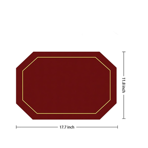 Style <b>Round</b> Leather Dining Mat Solid Color Waterproof <b>Placemats</b> Kitchen Accessories and Customized Size at Best Price - Product Image 3