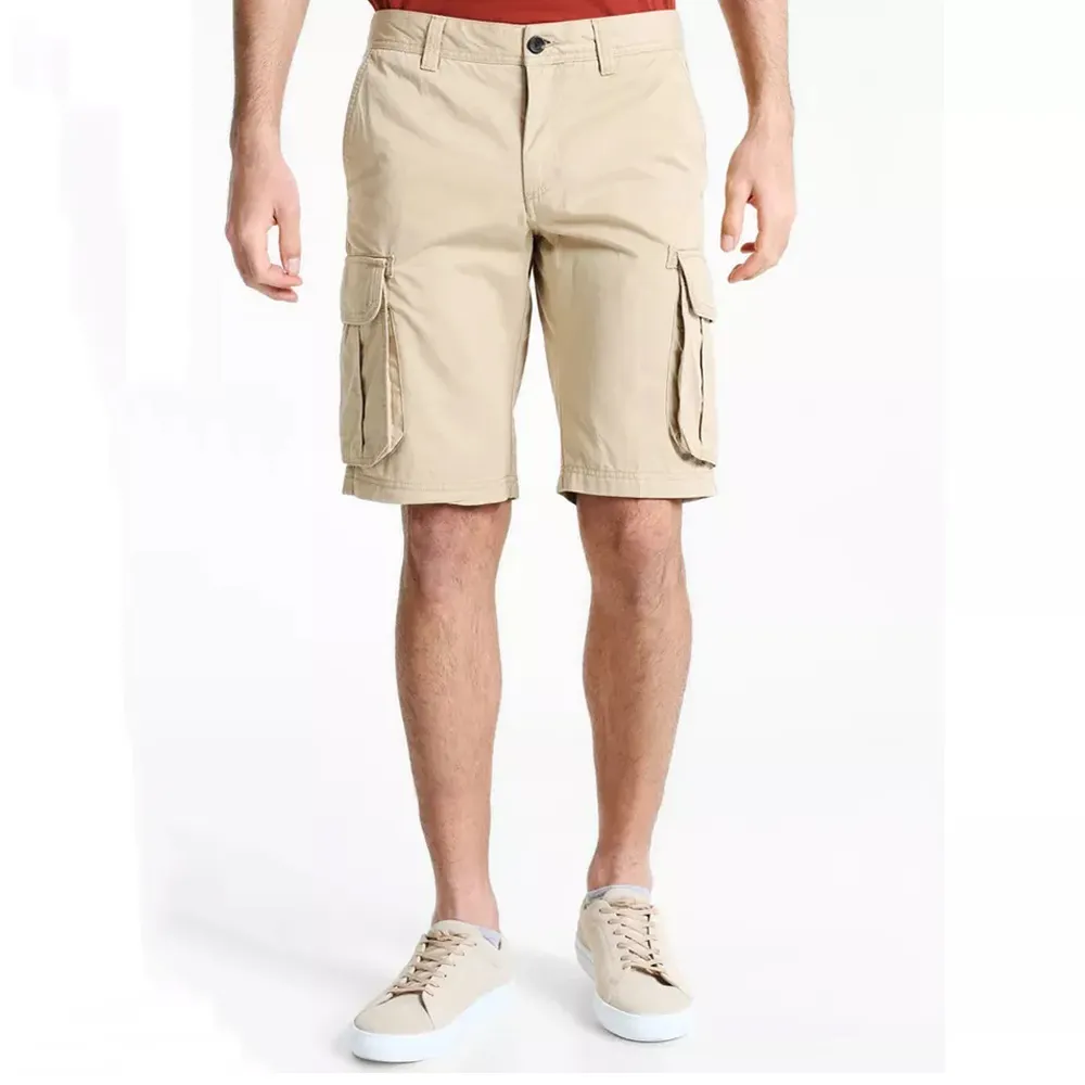 Wholesale New Style Solid Color Custom Logo Men Cargo Shorts Cheap Price Men Cargo Shorts Custom Work Men Cargo Shorts