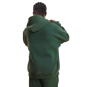 Bon marché, sweat à capuche d'hiver délavé à l'acide avec logo et couleur de haute qualité, sweat à capuche unisexe à impression bouffante vierge pour homme personnalisé - Product Image 3