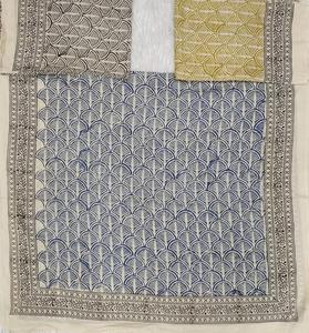 Jaipur Hand Block Printed 100% Cotton <b>Scarf</b> Jaipur Traditional Handcrafted Breathable <b>Scarf</b> Boho Chic Handmade Soft Cotton <b>Scarf</b> - Product Image 2