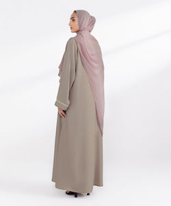 Dernière robe longue Abaya musulmane grande taille de haute qualité, unie, décontractée pour femmes, tenue traditionnelle de Dubaï, vêtements islamiques, kaftan, hijab - Product Image 2
