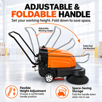 Balayeuse électrique à batterie 12V AS-690, largeur de balayage 1280 mm avec pulvérisation d'eau pour la suppression de la poussière, nouvelle pour le nettoyage des installations industrielles