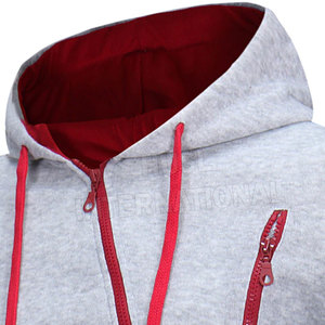 Sweat à capuche décontracté pour homme, faible MOQ, meilleure qualité, prix de gros, avec fermeture éclair, fabriqué au Pakistan, logo personnalisé, modèle basique - Product Image 2
