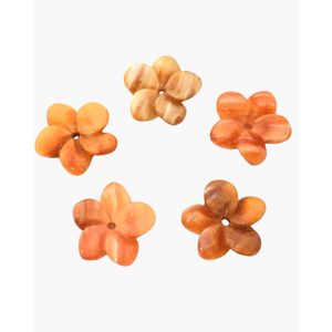 Perles en coquille d'huître barbelée pour la fabrication de bijoux - Perles en os de corail blanc en forme de fleur - Product Image 1