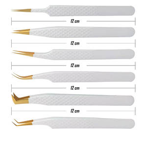 แหนบต่อขนตาน้ำหนักเบาแหนบต่อขนตาน้ำหนักเบาทำโลโก้ตามสั่งทำจากสเตนเลสสตีล - Product Image 2