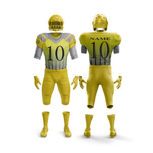 Uniforme de football américain, usine OEM, qualité professionnelle, ensemble maillot et pantalon, respirant, durable, court, imprimé en 3D pour les équipes et les marques - Product Image 5